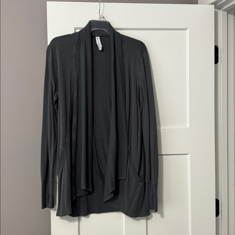 Green Athleta Open Front Cardigan